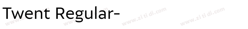Twent Regular字体转换